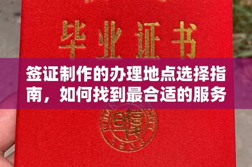 老城签证制作的办理地点选择指南，如何找到最合适的服务点